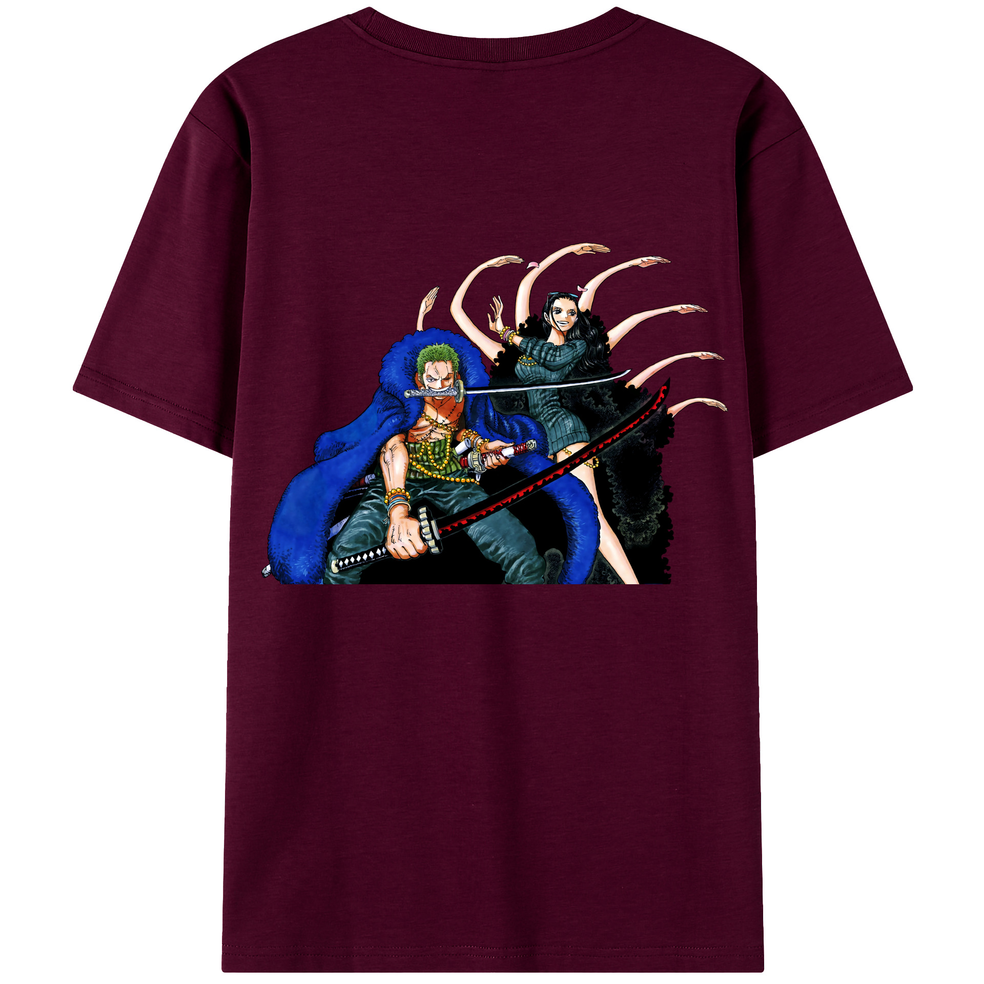 ワンピース ロロノア・ゾロ ONE PIECE Roronoa Zoro レディース半袖Tシャツ(バックプリント)